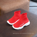 2022 Neuankömmlinge Schulkinder Jungen Mädchen Baby Kinder Strick Canvas Sneaker Socken weiche Designer lässige Kinderschuhe